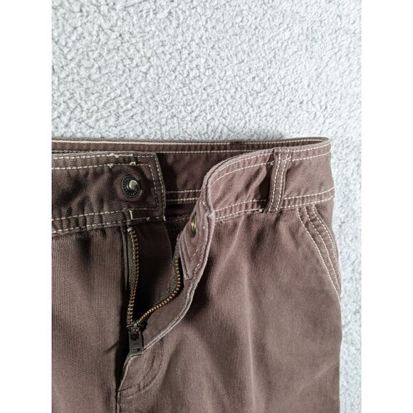 Cabela's Skirt Womens 12 Button Flap Cotton Stretch Brown Casual Outdoor - Picture 11 of 14